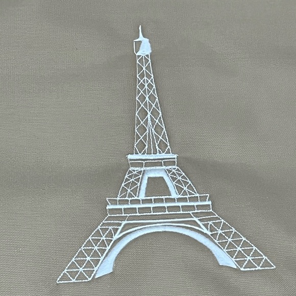 Longchamp eiffel tower embroidered large tote in beige color brand new - Picture 6 of 6